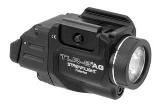 Streamlight TLR 8 compact weapon light with green laser.